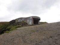 Einer der Bunker der deutschen Wehrmacht ...