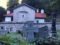 Der Friedhof ausserhalb des Klosters, wo M&ouml;nche und Staatsm&auml;nner begraben sind